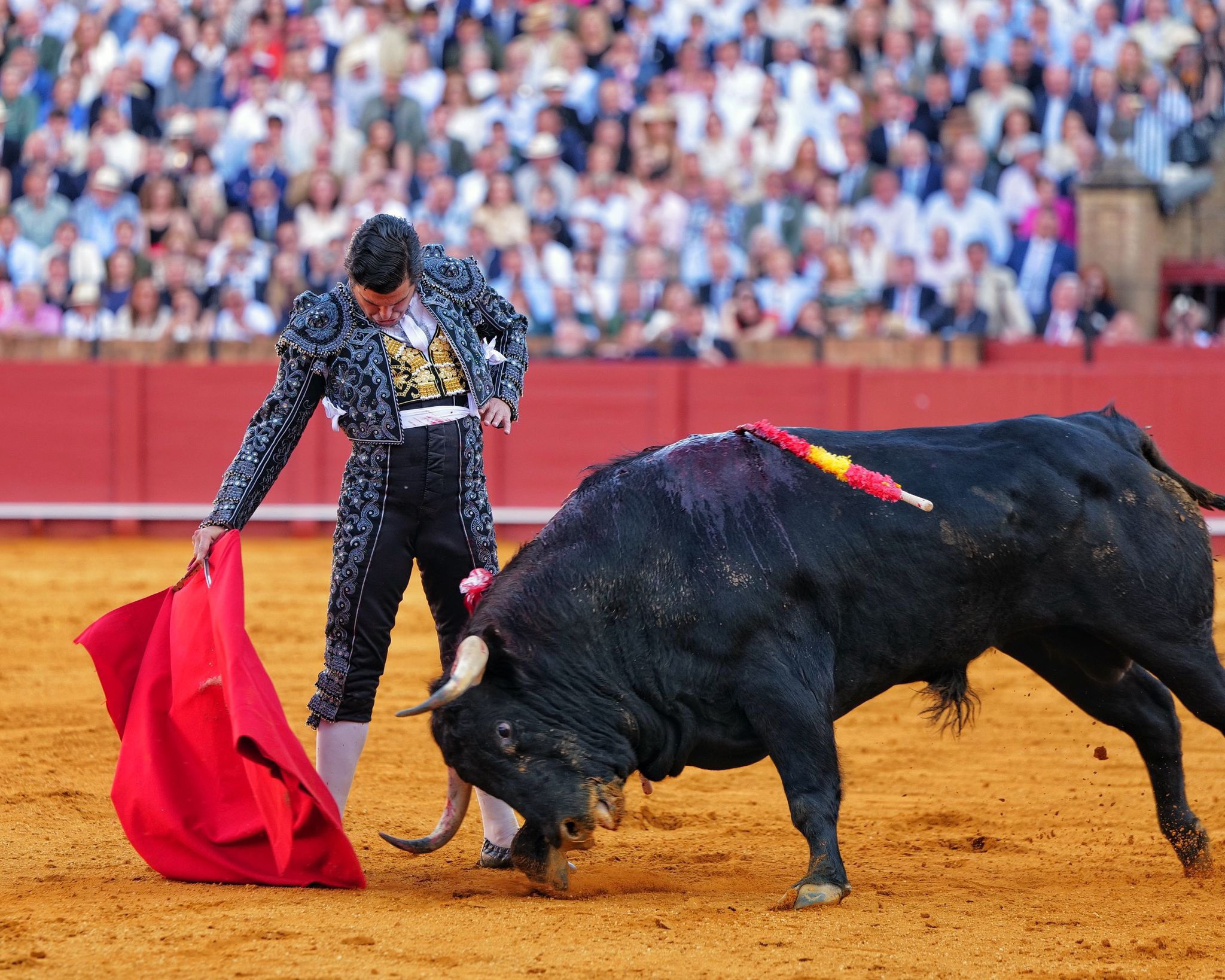 Morante de la Puebla reaparece en Sevilla y corta dos orejas en una tarde de alto contenido artístico