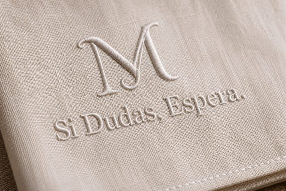 Pañuelo bordado "El gesto que honra el arte" | Morantier's
